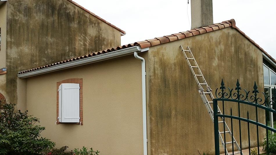 Ravalement de façade à Brax avant