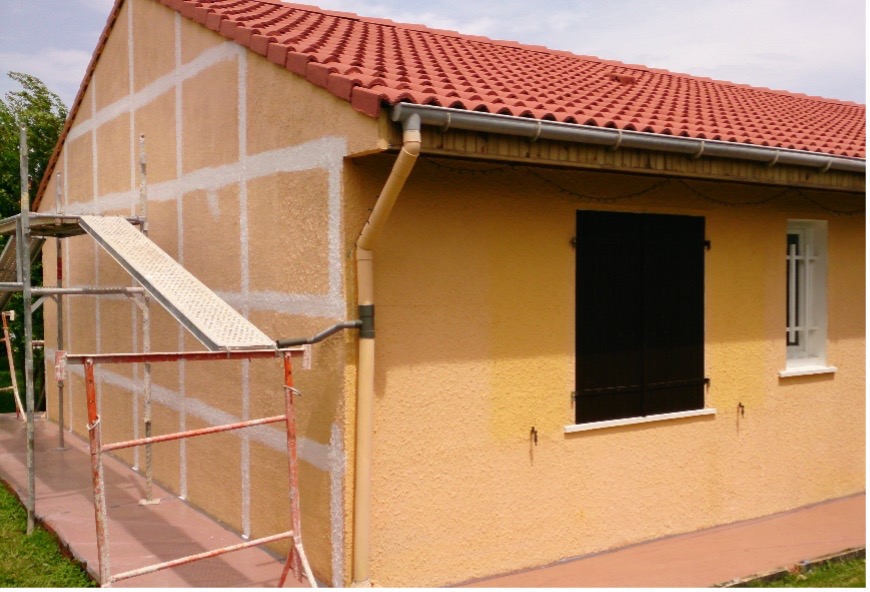 Ravalement de façade à Villeneuve-Tolosane