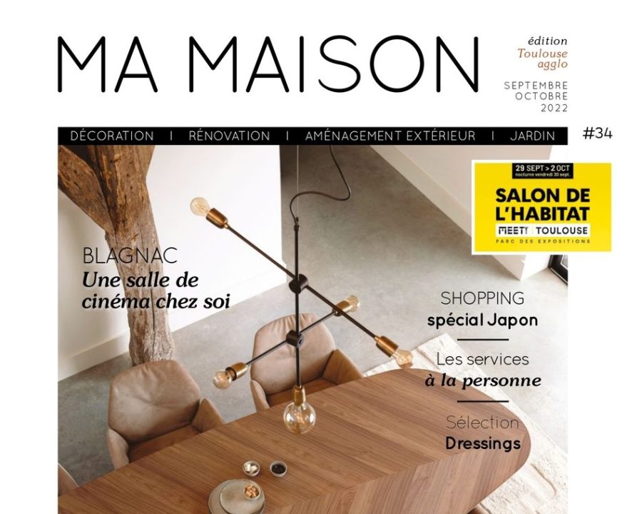 Parution dans le magazine Ma Maison de Septembre