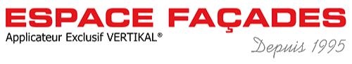 Logo Espace Façades applicateur exclusif VERTICAL depuis 1995