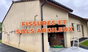 Façade de maison fissurée sur sol argileux, expertise Espace Façades