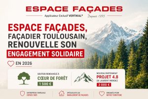 Espace Façades sur son engagement solidaire renouvelé en 2026