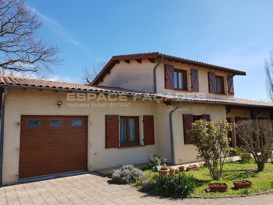 Ravalement de façade à saint Alban avant