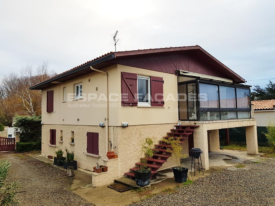 Peinture des façades à Pinsaguel avant