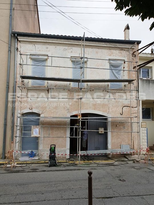 Peinture façade à Muret avant