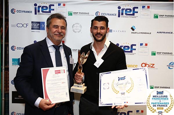 Kévin Badia, dirigeant d'Espace Façades remporte un Grand Prix au concours des « Meilleurs Franchisés & Partenaires de France »