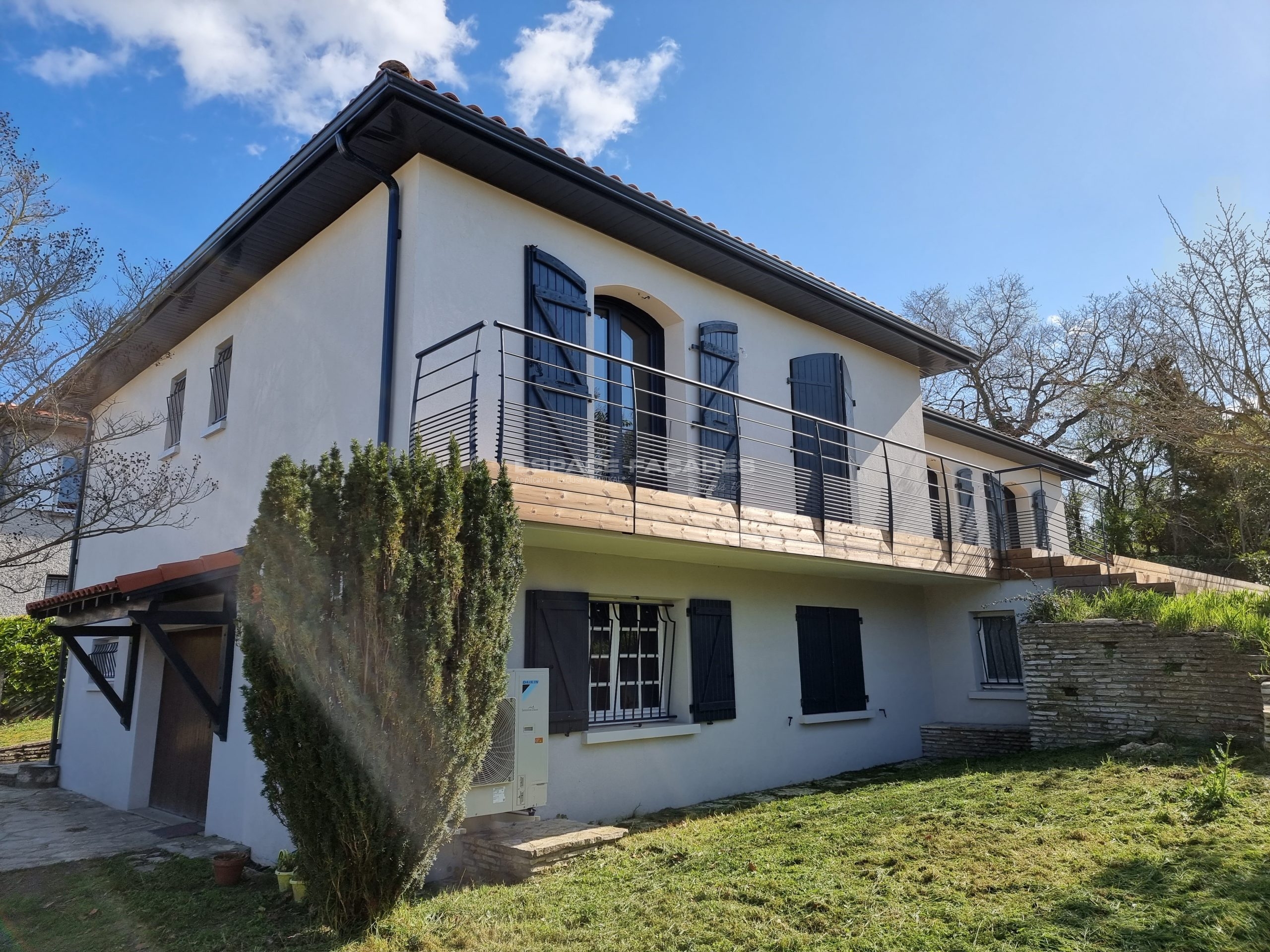 Ravalement de façade à Ramonville-Saint-Agne d'une maison à Ramonville-Saint-Agne, 31520, Haute-Garonne