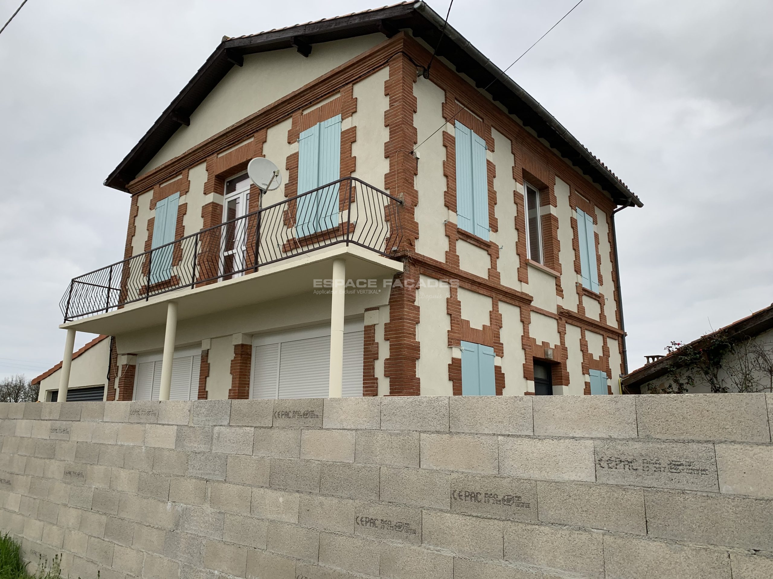 Rénovation de façade à Pibrac d'une maison à Pibrac, 31820, Haute-Garonne